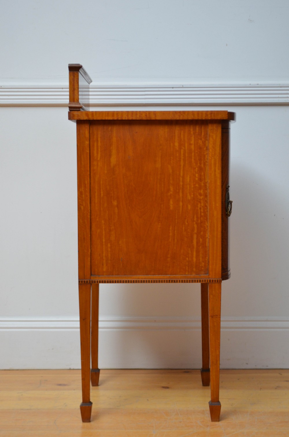 Two Edwardian Satinwood Bedside Cabinets Bedside Cupboards View IX
