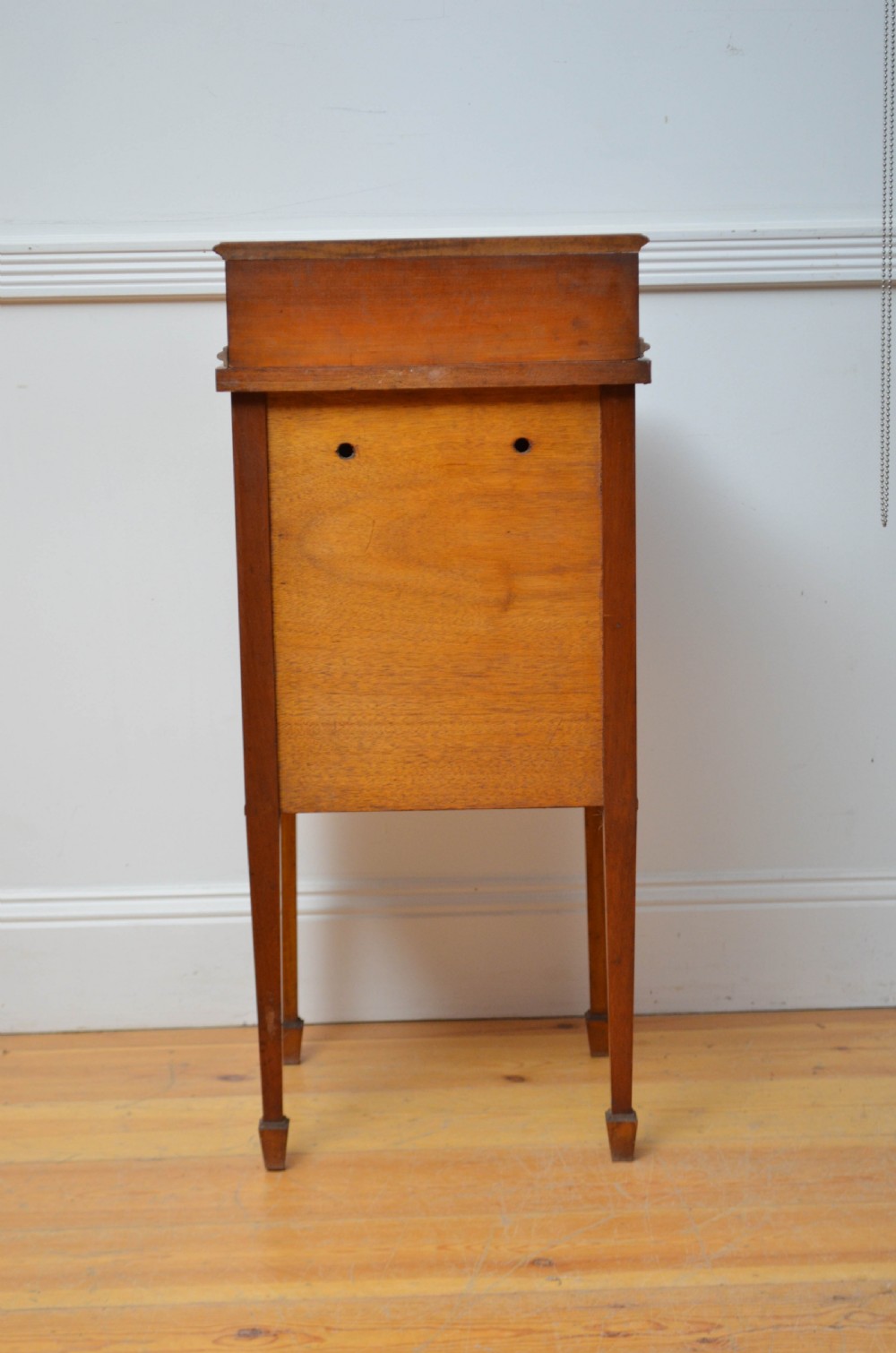 Two Edwardian Satinwood Bedside Cabinets Bedside Cupboards View X