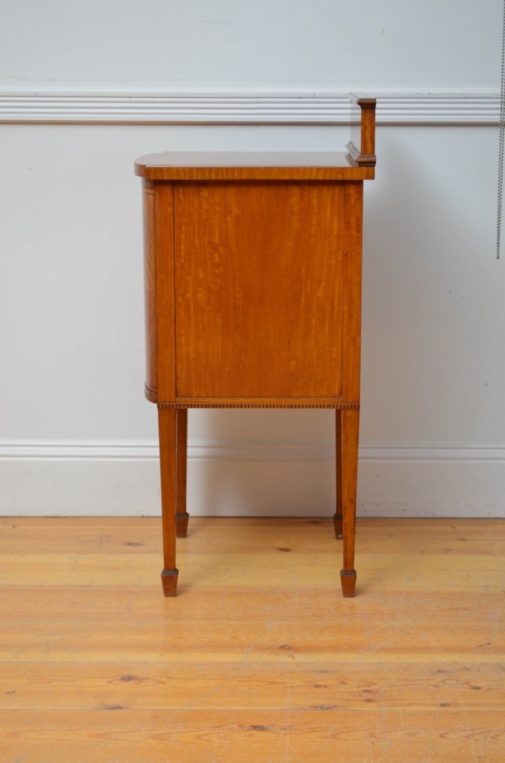 Two Edwardian Satinwood Bedside Cabinets Bedside Cupboards View XII