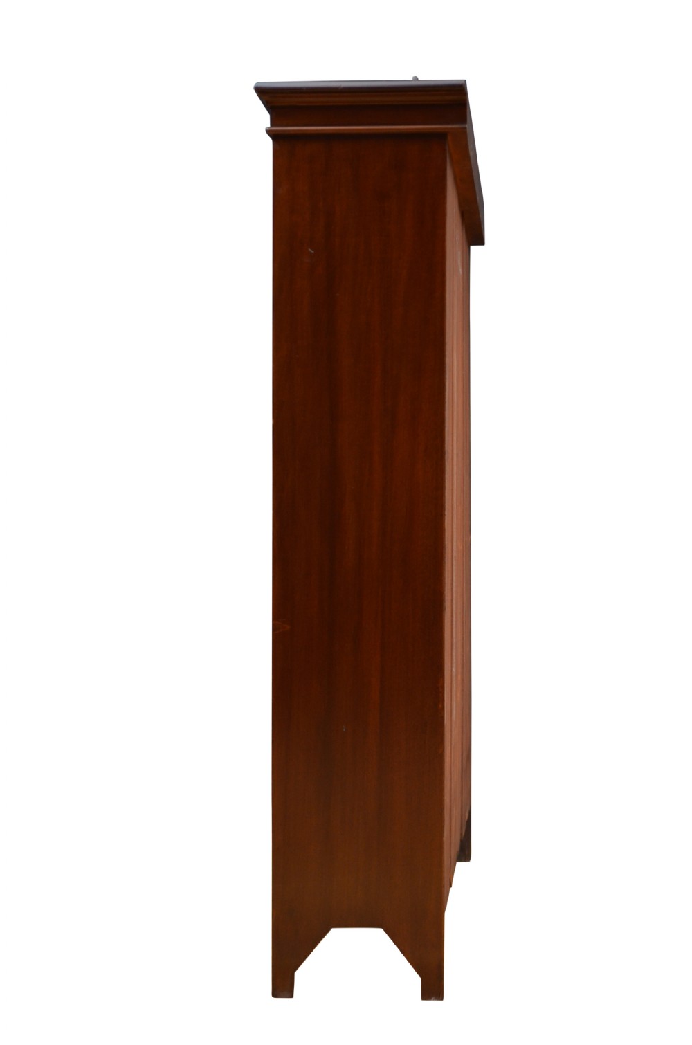 English Edwardian Mahogany Open Bookcase View XIV