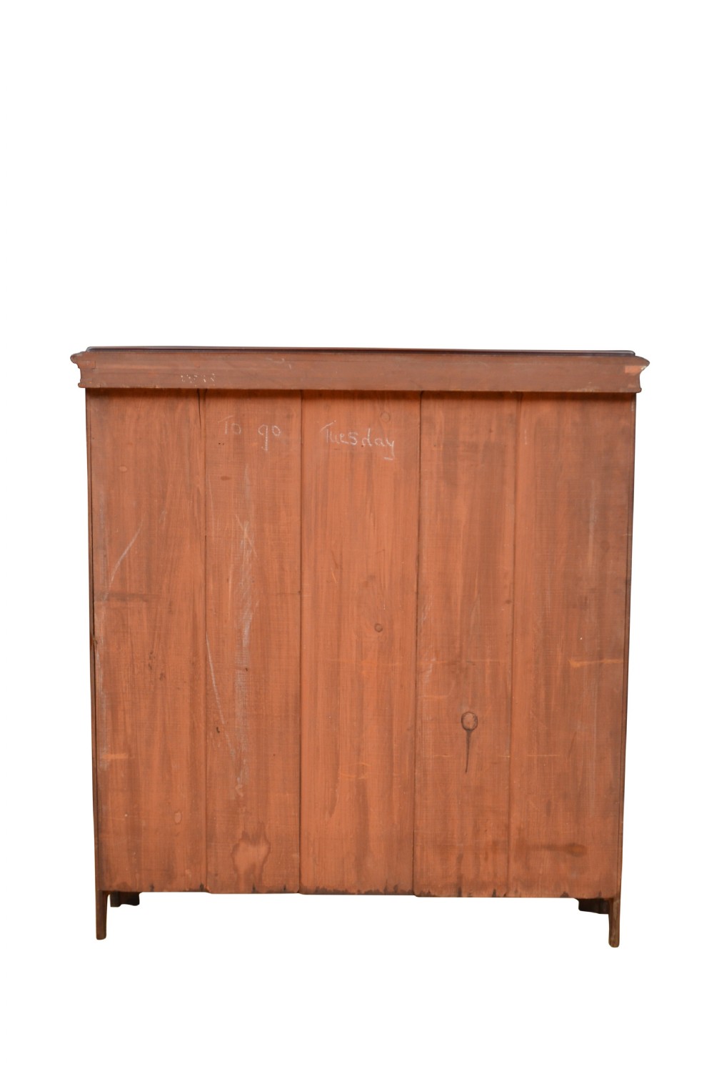 English Edwardian Mahogany Open Bookcase View XV