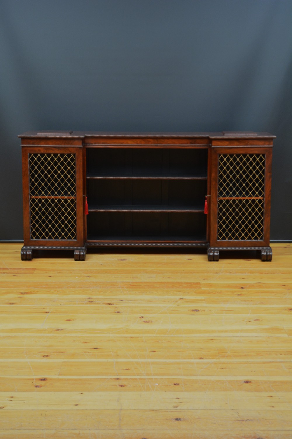 English Regency Mahogany Bookcase or Sideboard in the Manner of Gillows View III