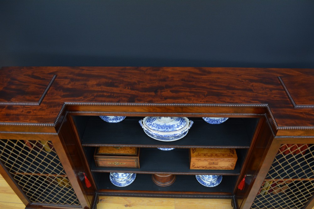 English Regency Mahogany Bookcase or Sideboard in the Manner of Gillows View VII