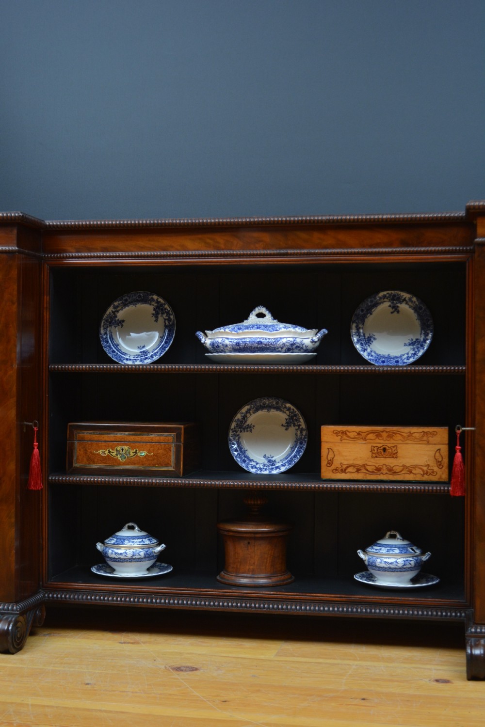 English Regency Mahogany Bookcase or Sideboard in the Manner of Gillows View XIII