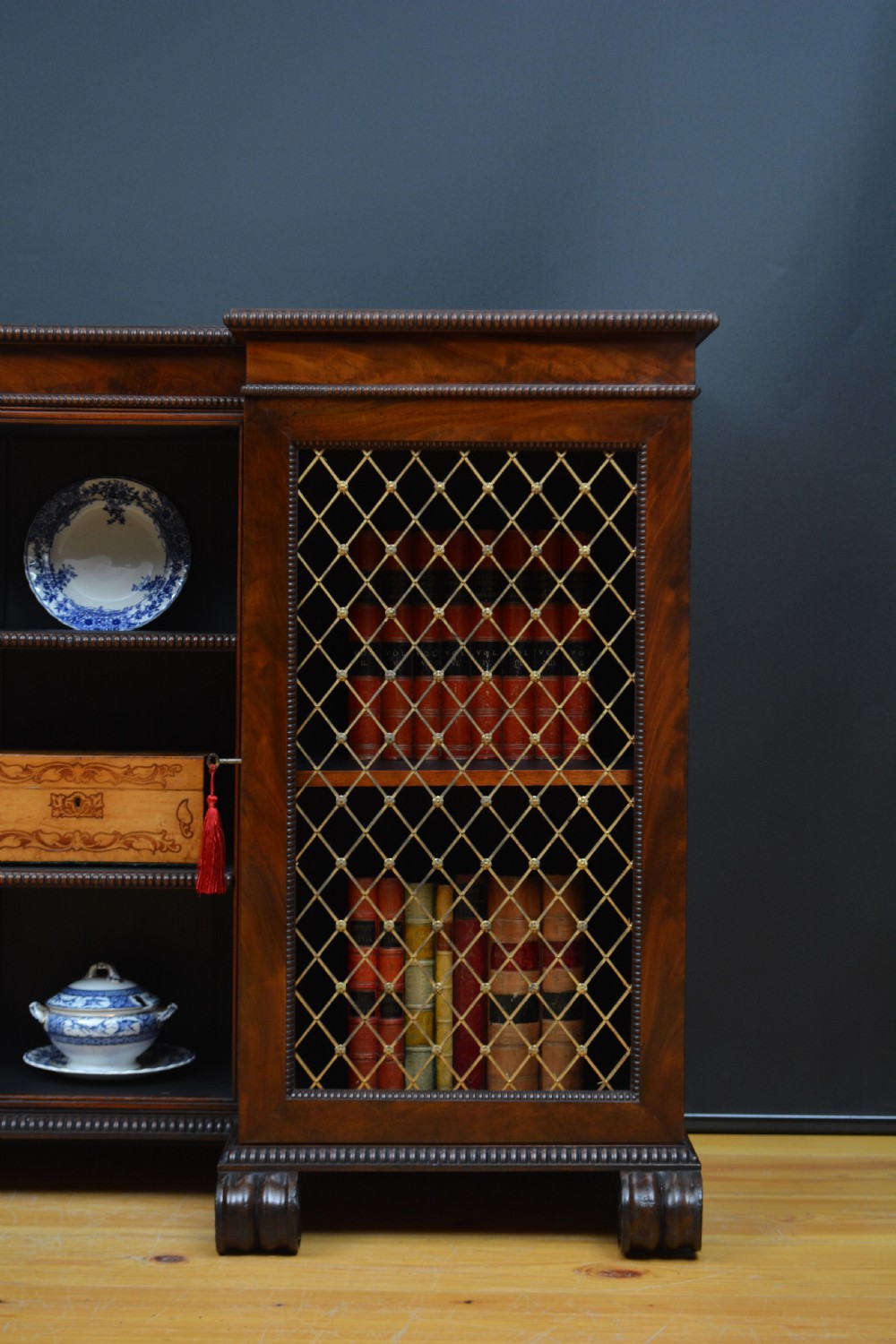 English Regency Mahogany Bookcase or Sideboard in the Manner of Gillows View XIV
