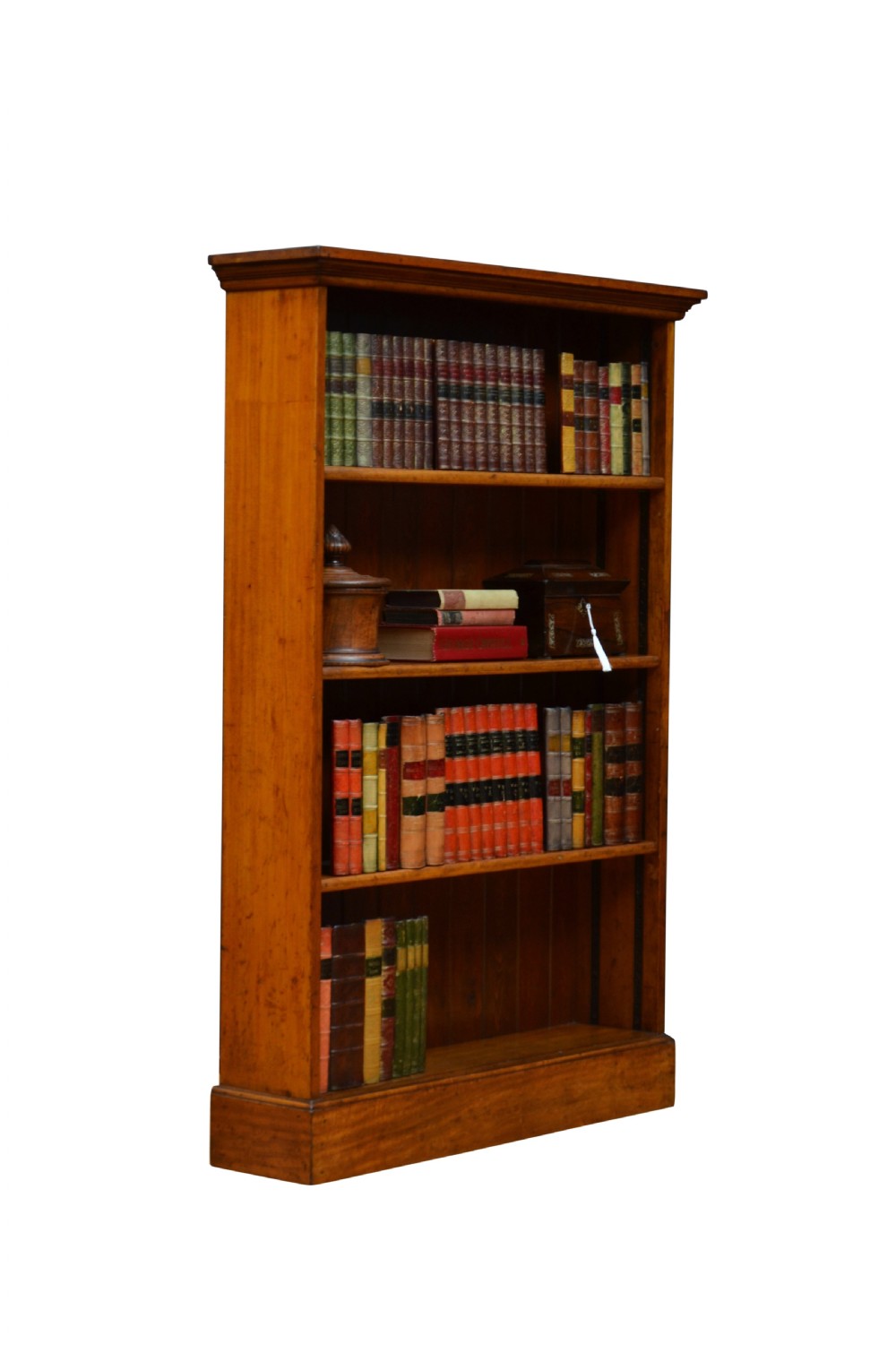 Early XXth Century Solid Mahogany Open Bookcase View II