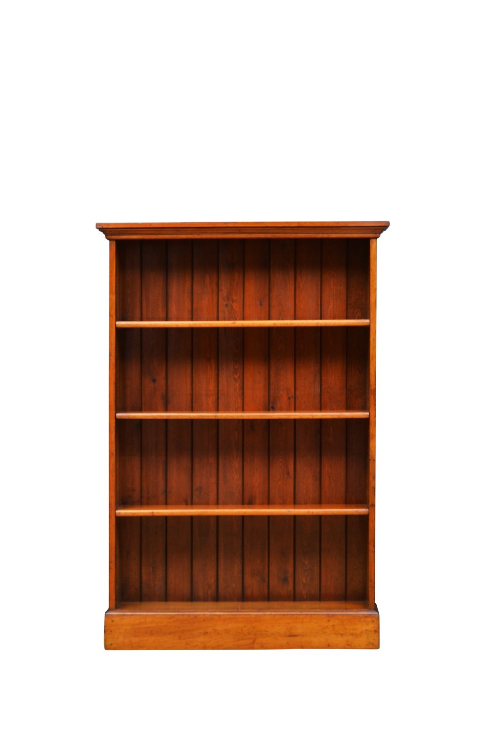 Early XXth Century Solid Mahogany Open Bookcase View III