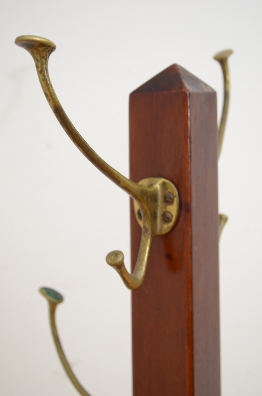 Arts and Crafts Coat Stand in Solid Mahogany View VI