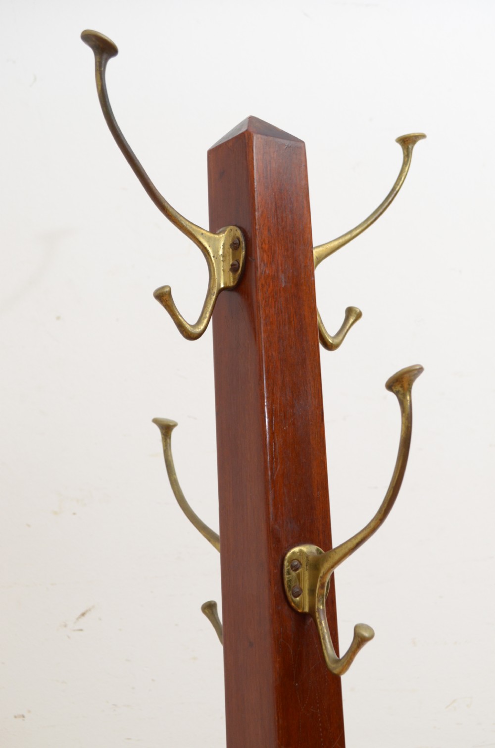Arts and Crafts Coat Stand in Solid Mahogany View XII