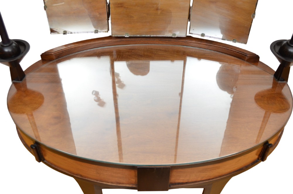 Art Deco Figured Walnut Dressing Chest or Dressing Table View VIII