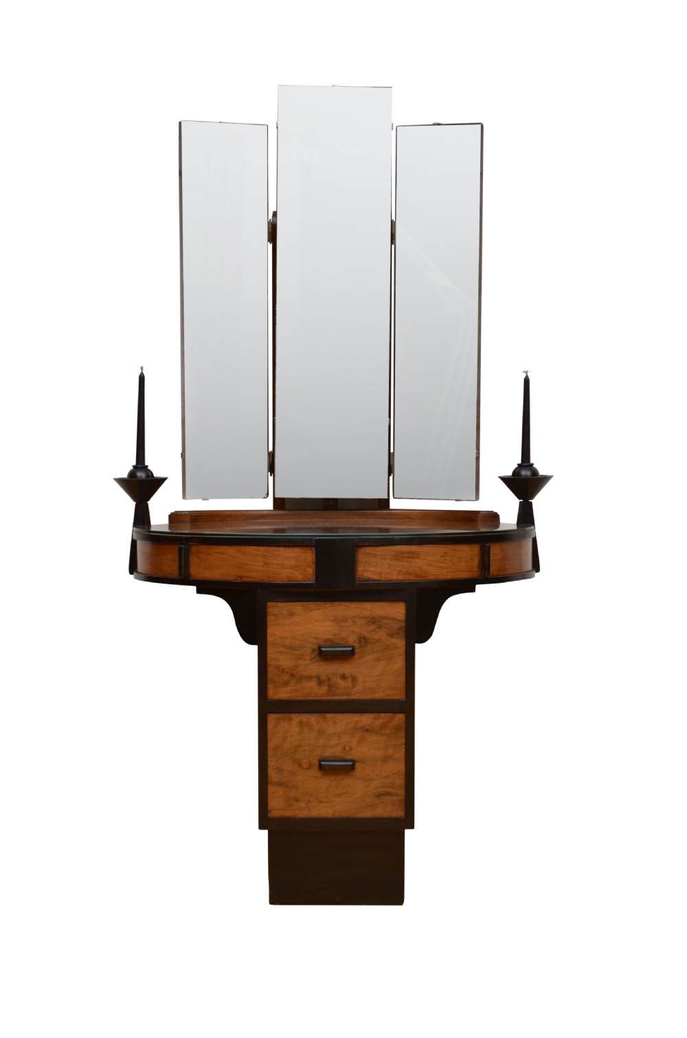 Art Deco Figured Walnut Dressing Chest or Dressing Table View XIV