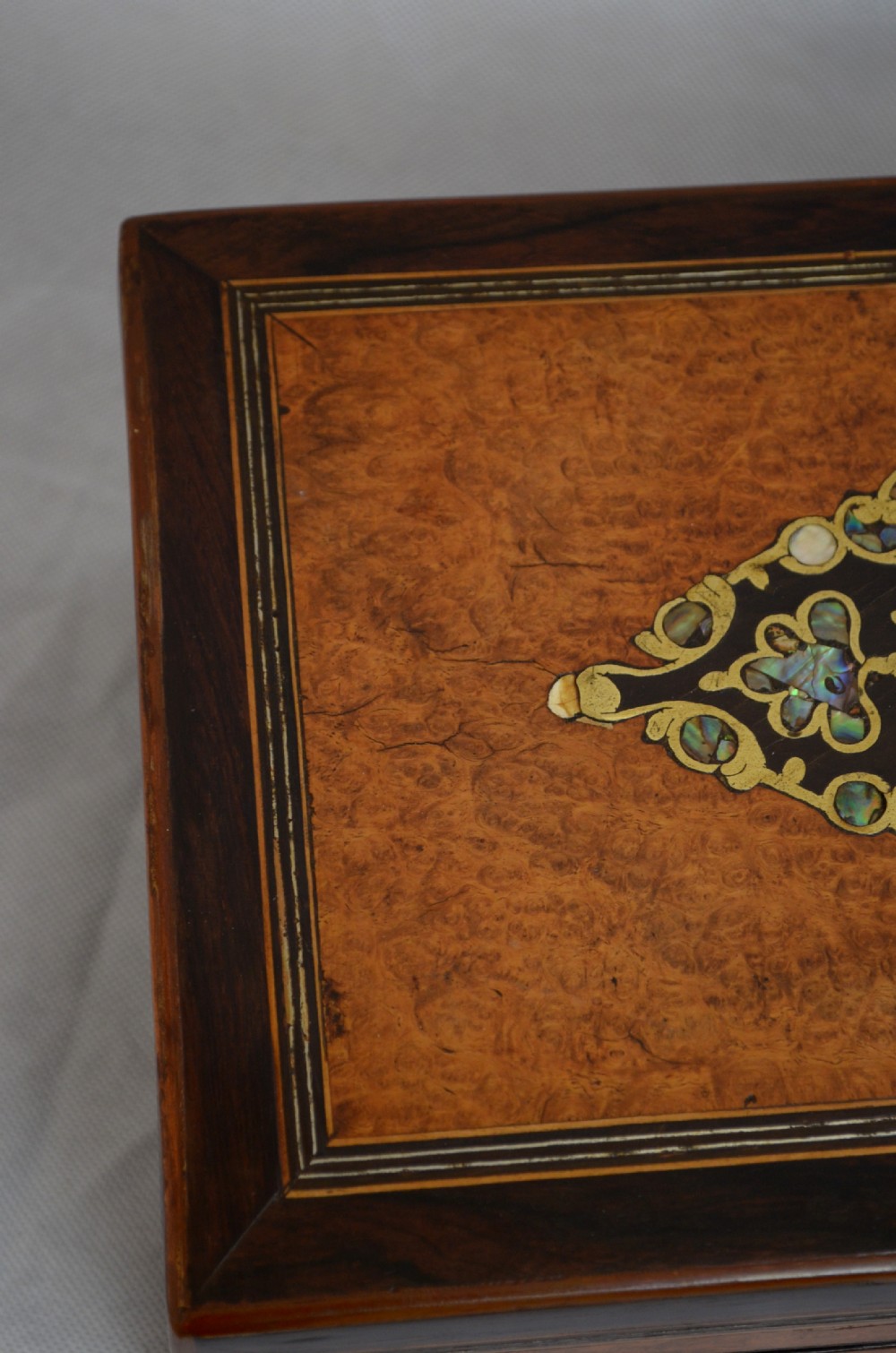 Victorian Jewellery Box in Amboyna View II