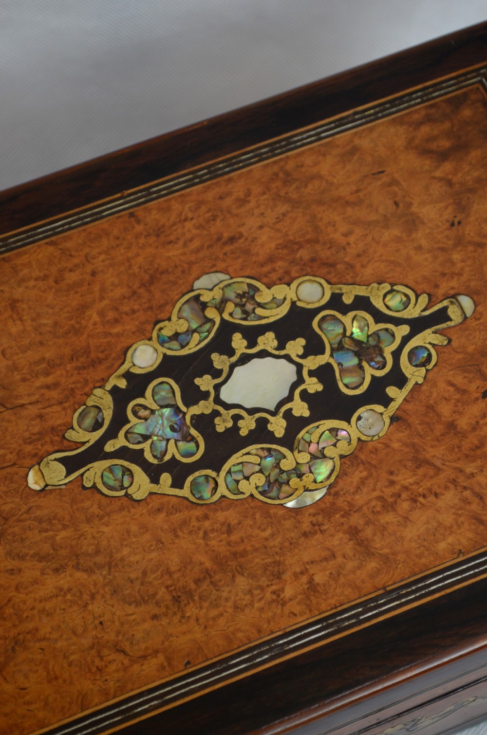 Victorian Jewellery Box in Amboyna View IV