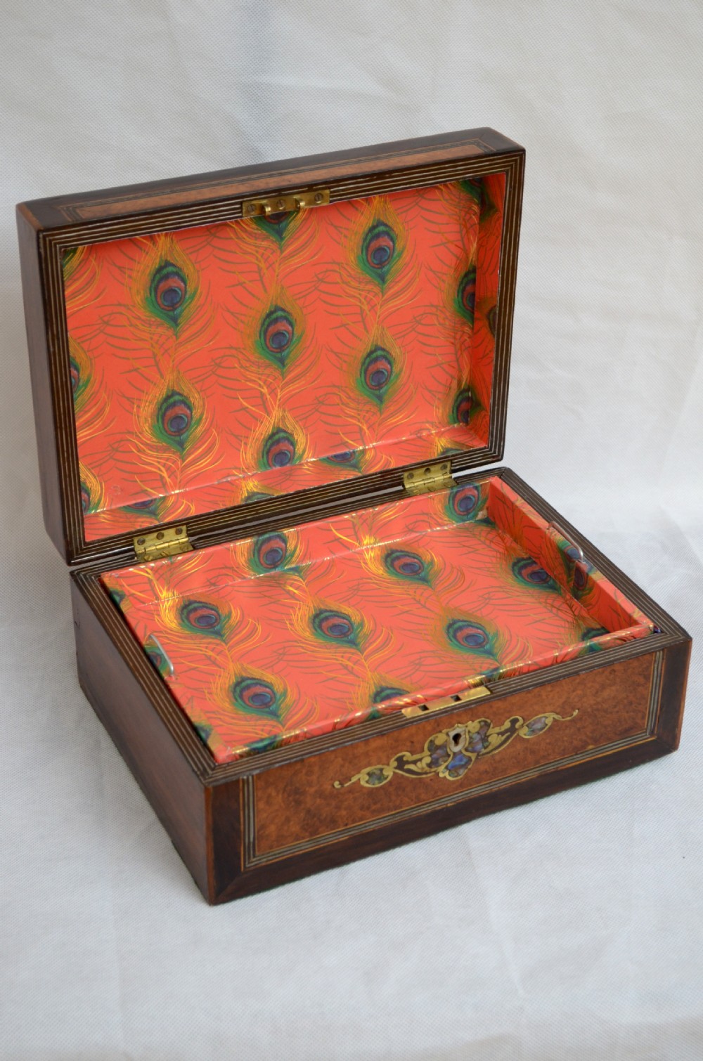 Victorian Jewellery Box in Amboyna View VI