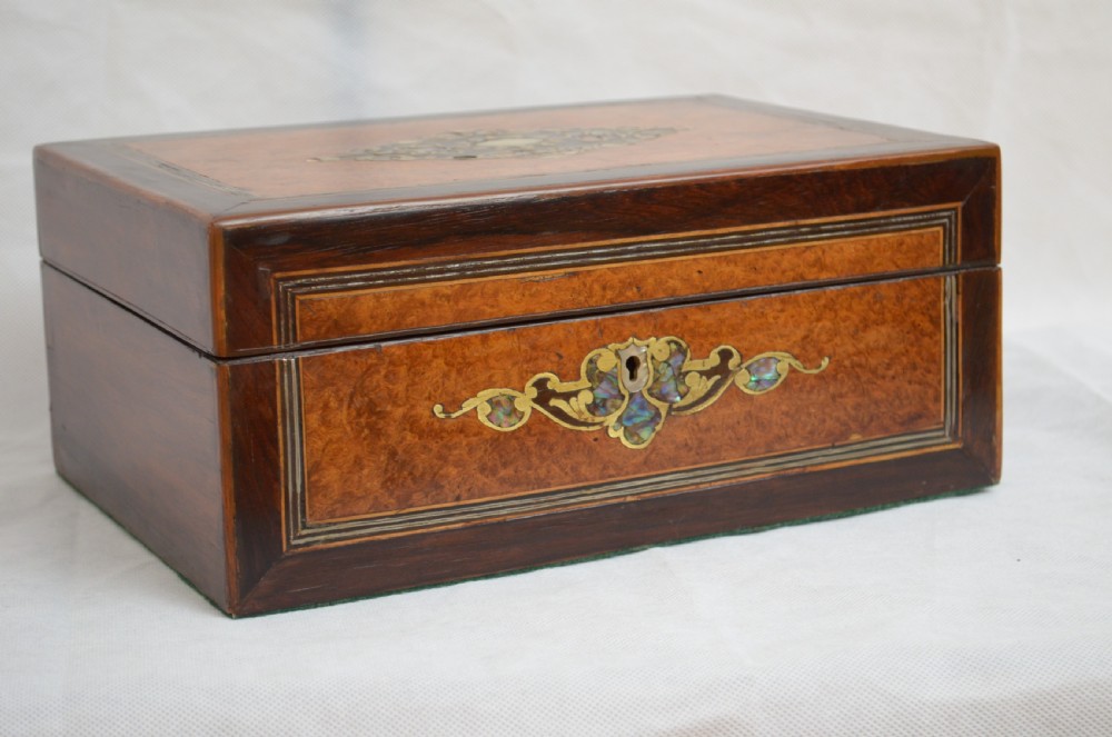 Victorian Jewellery Box in Amboyna View IX