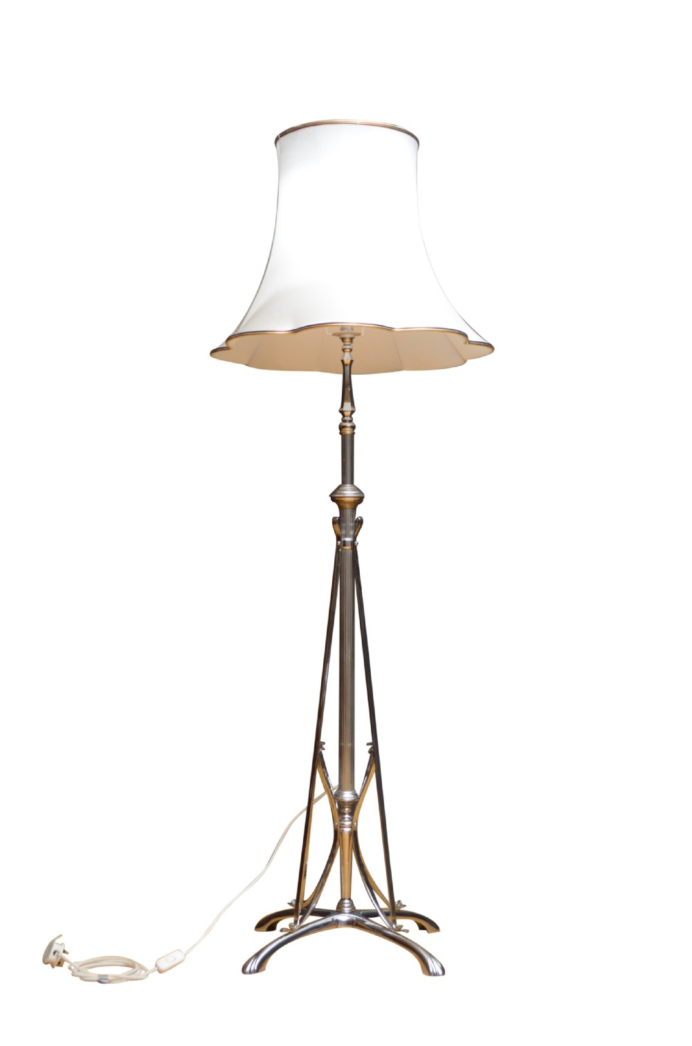 Stylish Art Deco Chrome Floor Standard Lamp
