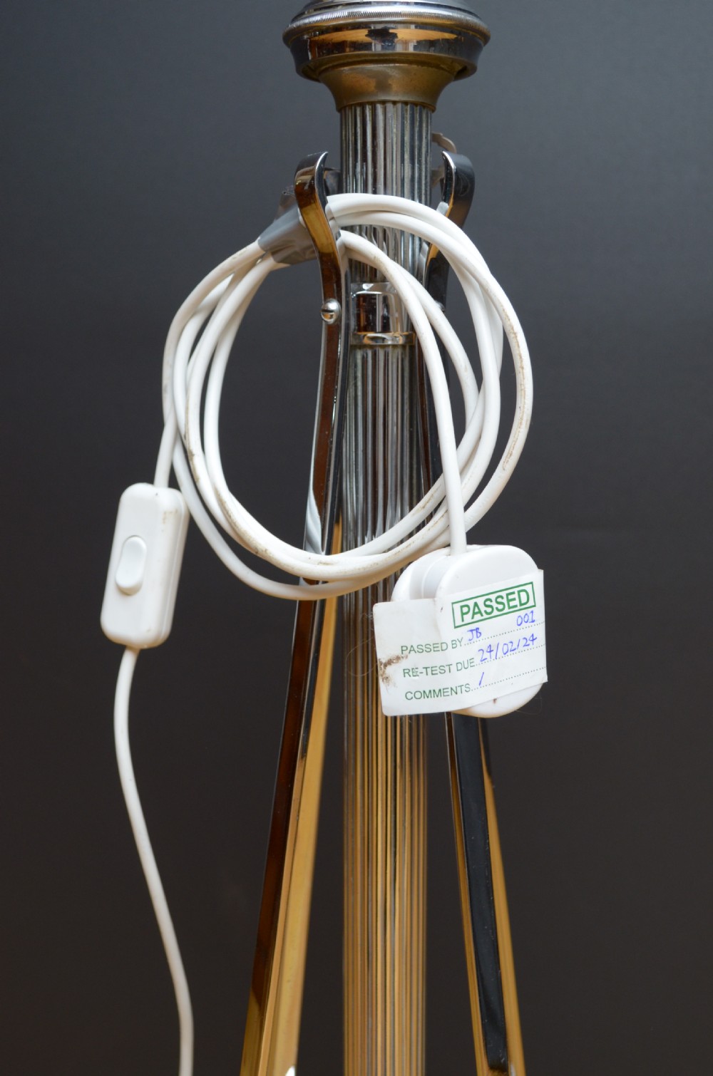 Stylish Art Deco Chrome Floor Standard Lamp View VIII