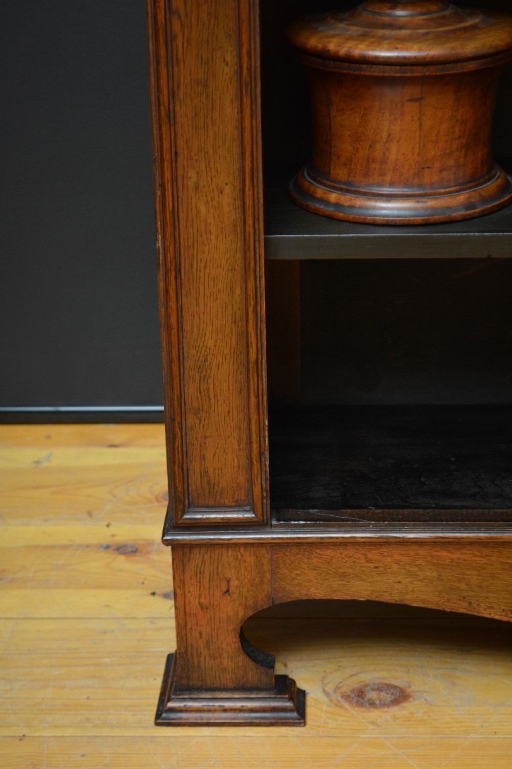 Arts and Crafts Solid Oak Open Bookcase c1900 View XII