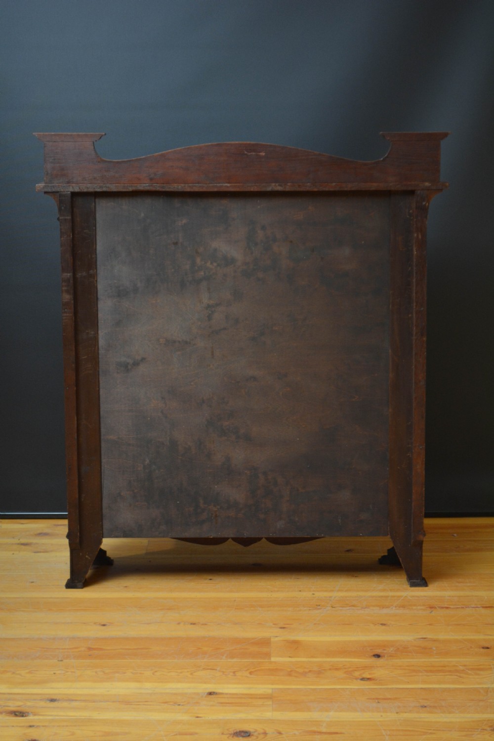 Arts and Crafts Solid Oak Open Bookcase c1900 View XV