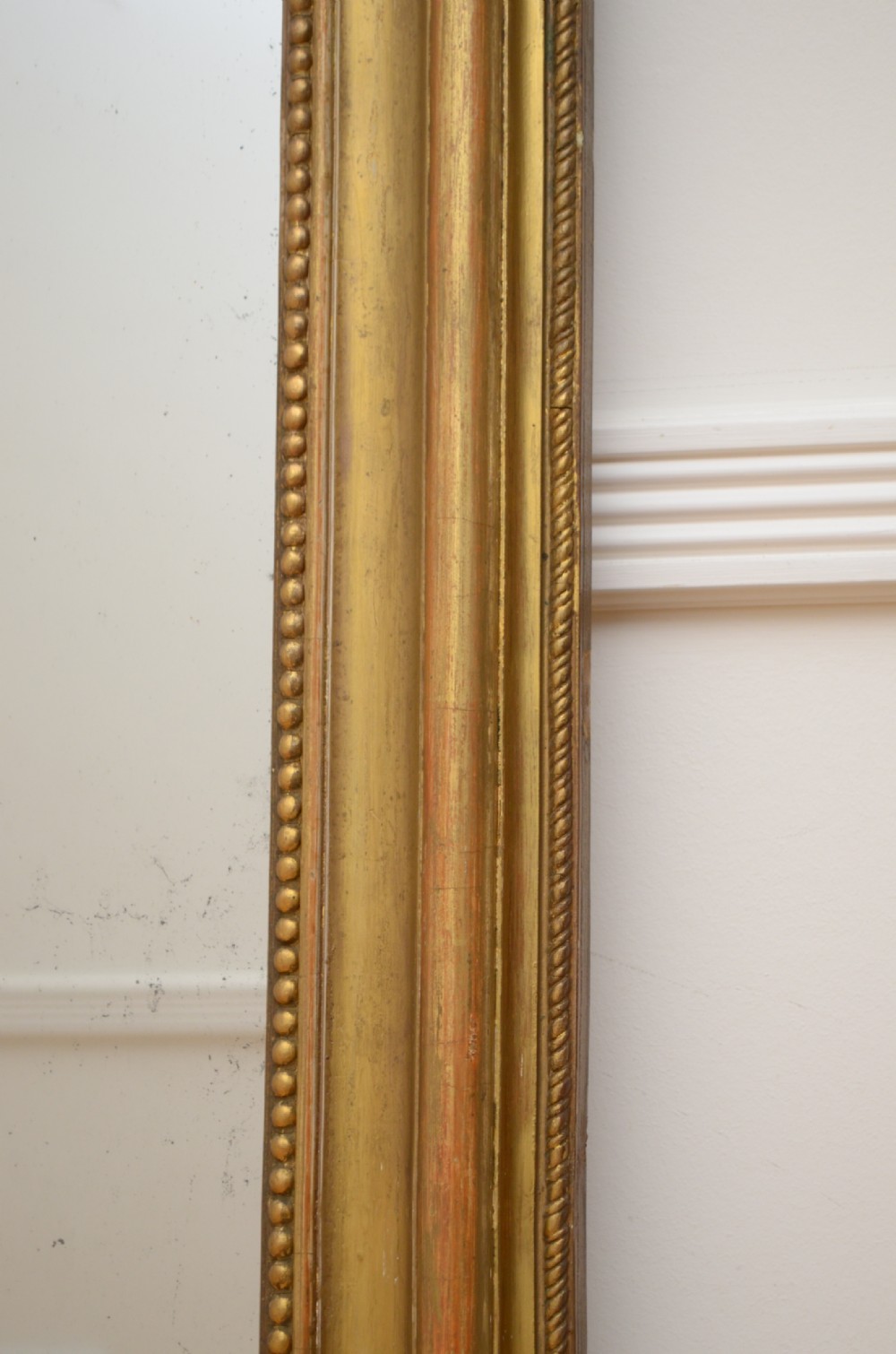 Antique French Giltwood Console Table Mirror H167cm View XV