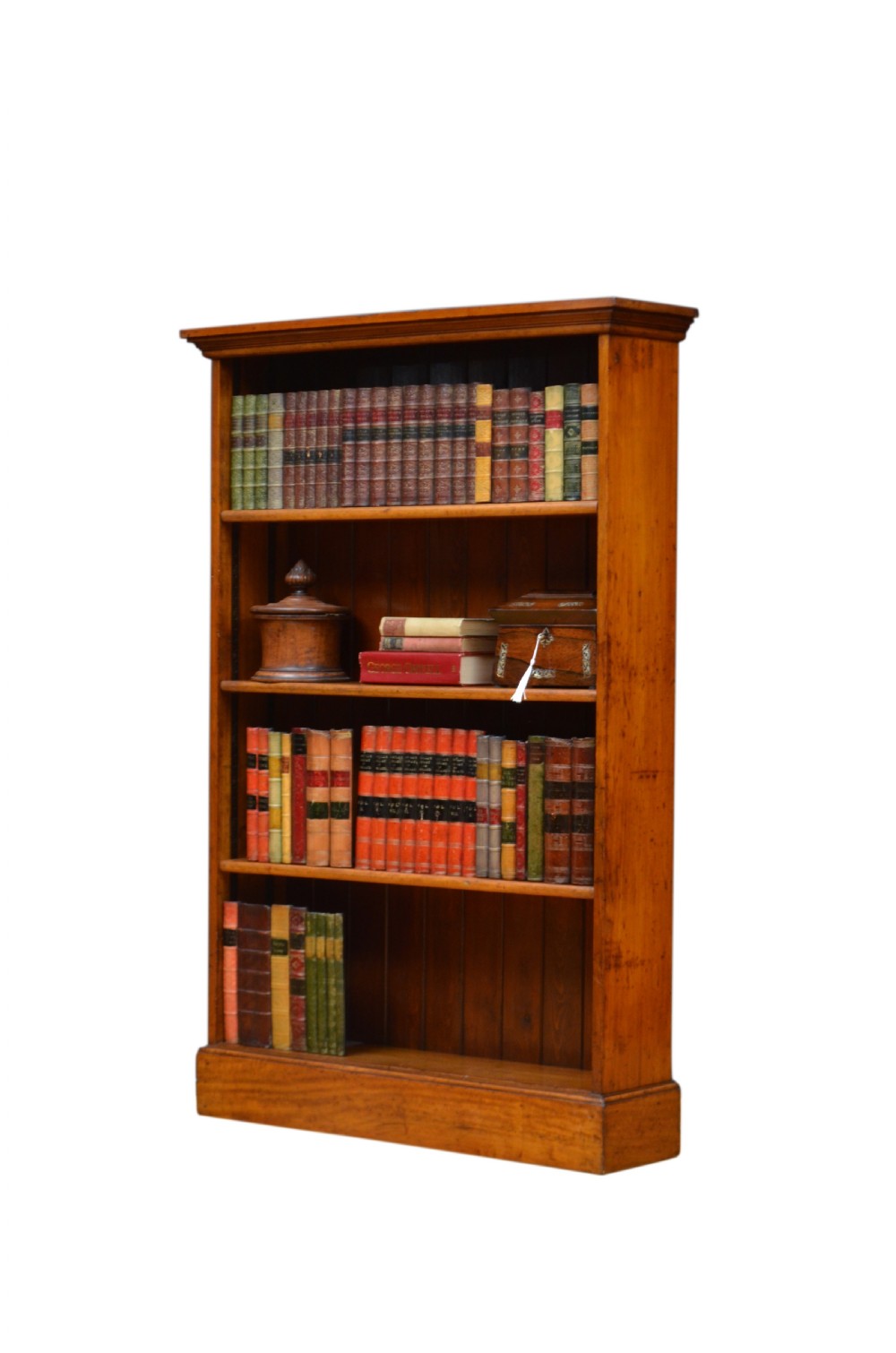 Early XXth Century Solid Mahogany Open Bookcase View II