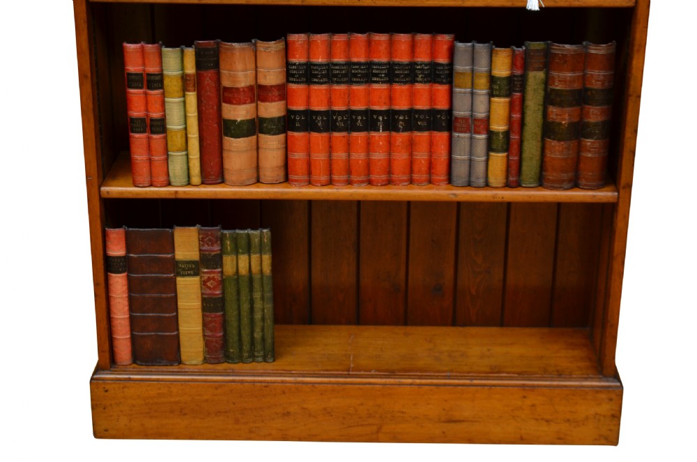 Early XXth Century Solid Mahogany Open Bookcase View XI