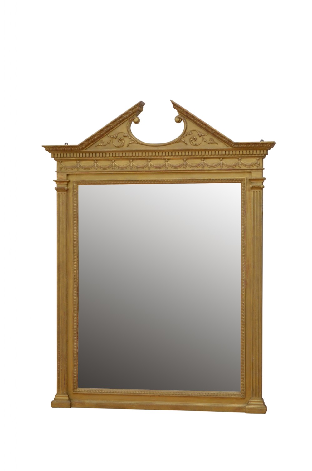 Antique Architectural Wall Mirror H136cm