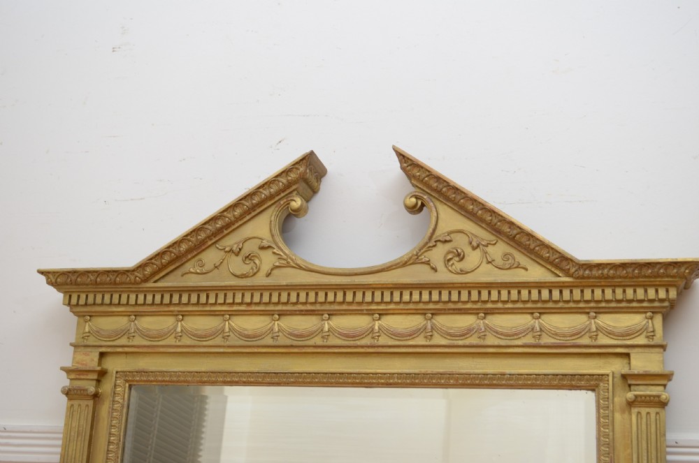 Antique Architectural Wall Mirror H136cm View VI