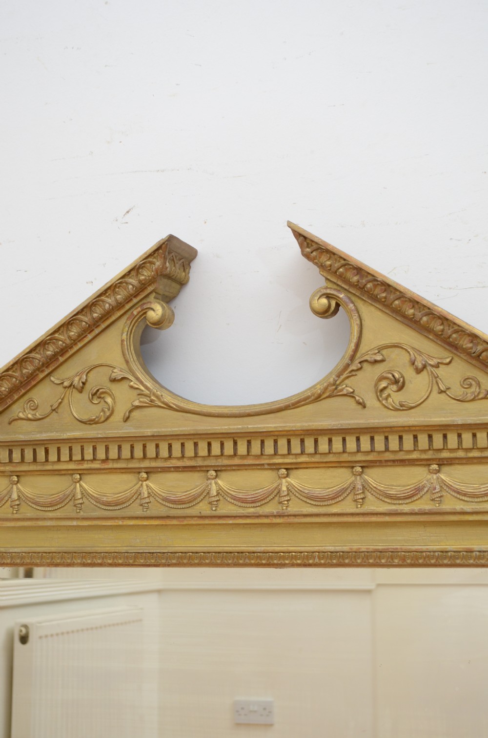 Antique Architectural Wall Mirror H136cm View X