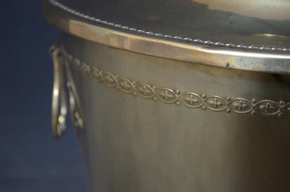 Edwardian Brass Planter Coal Bucket Coal Bin View VII