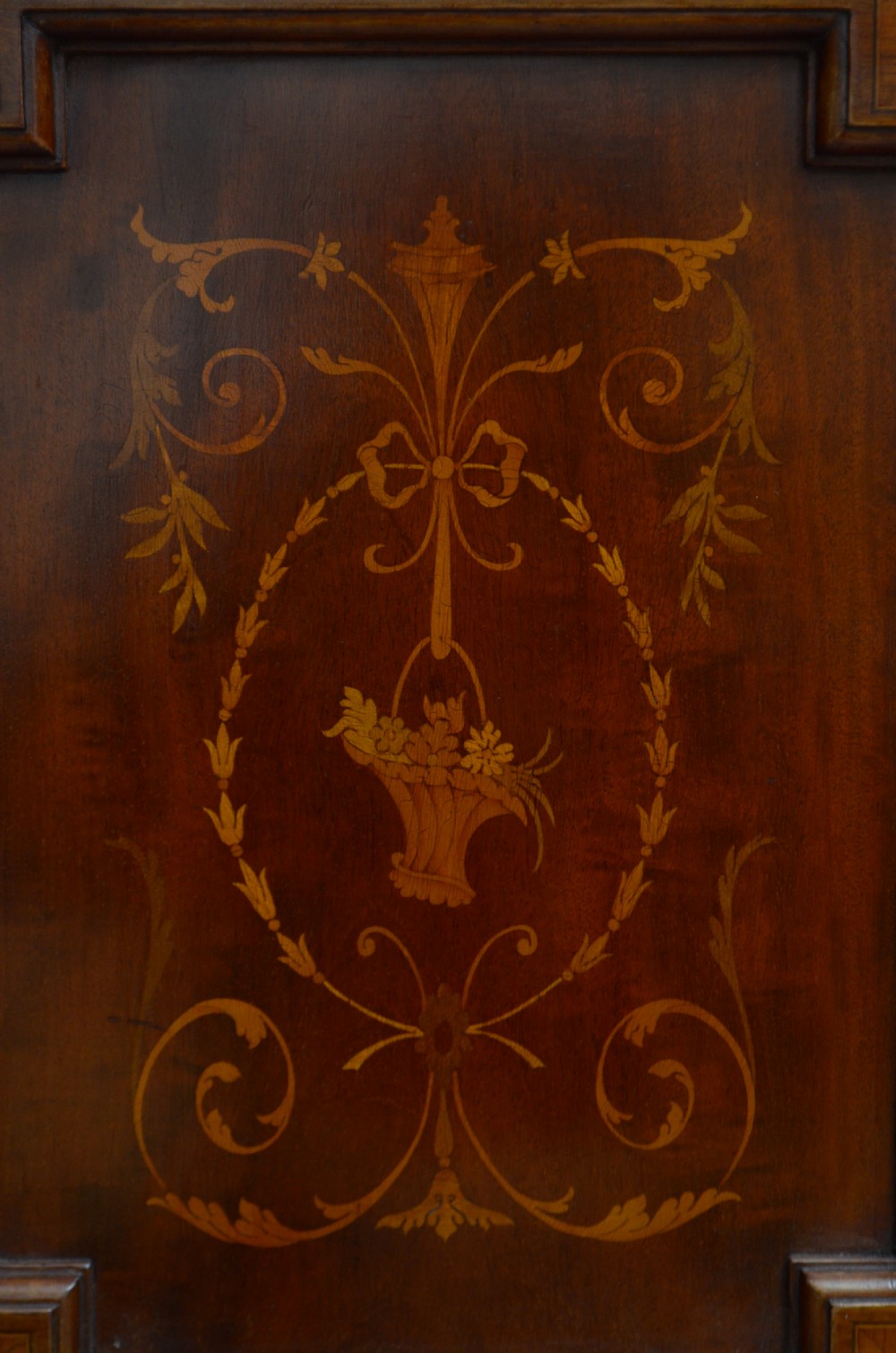Edwardian Mahogany And Inlaid Bedside Cabinet View VII