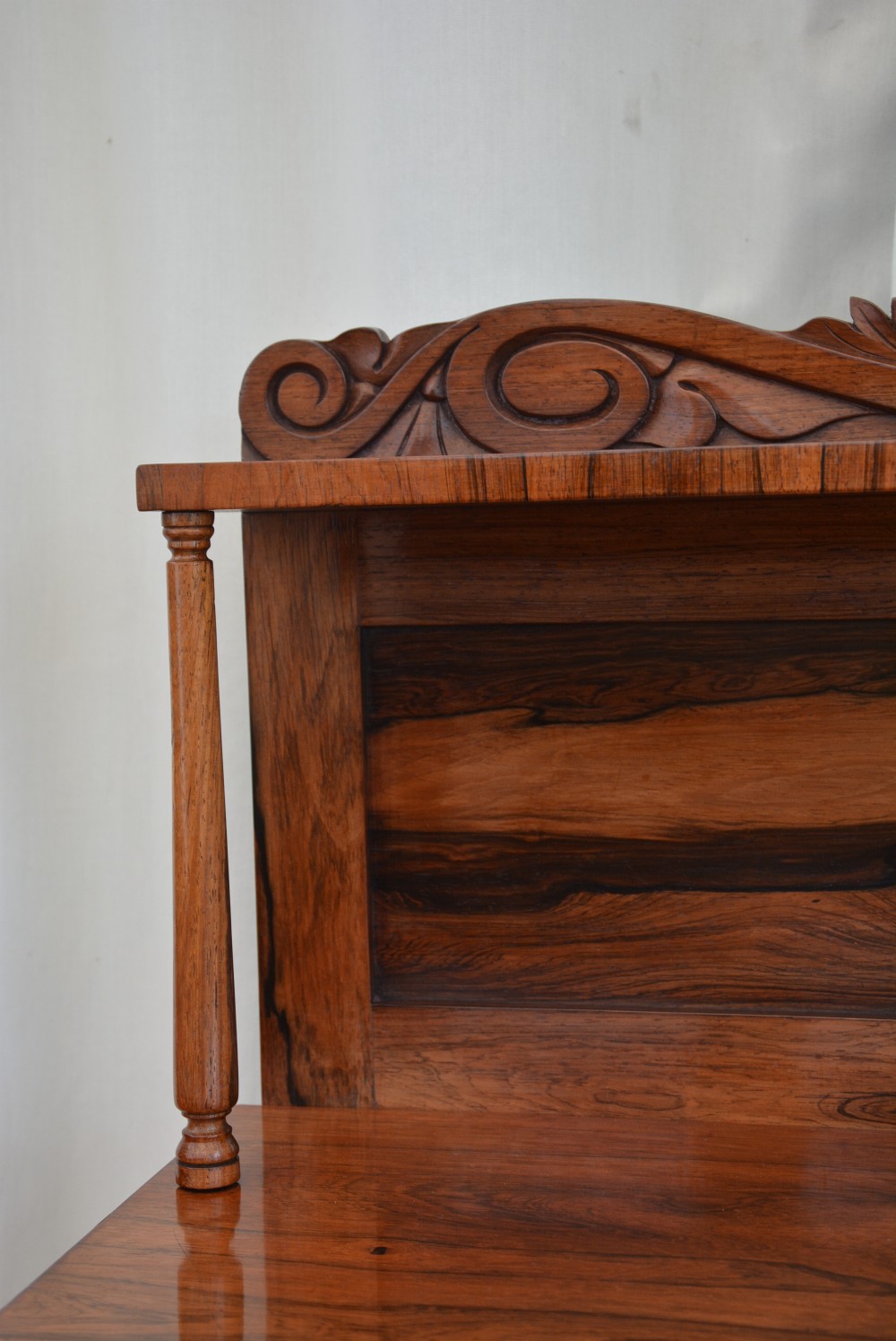 Antique English William IV Chiffonier in Rosewood / Bookcase View V