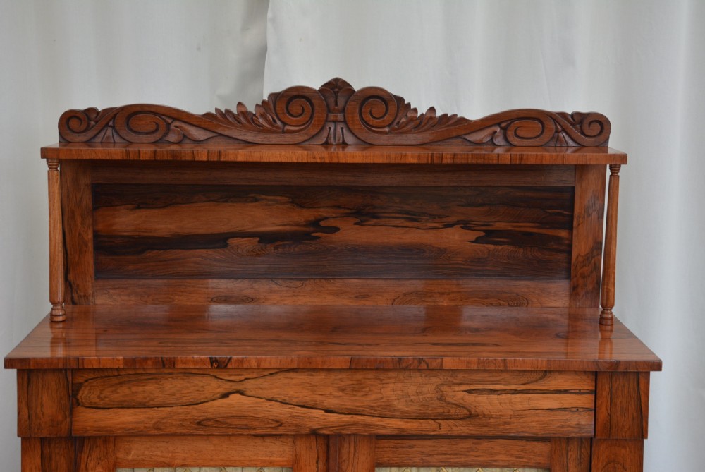 Antique English William IV Chiffonier in Rosewood / Bookcase View VI