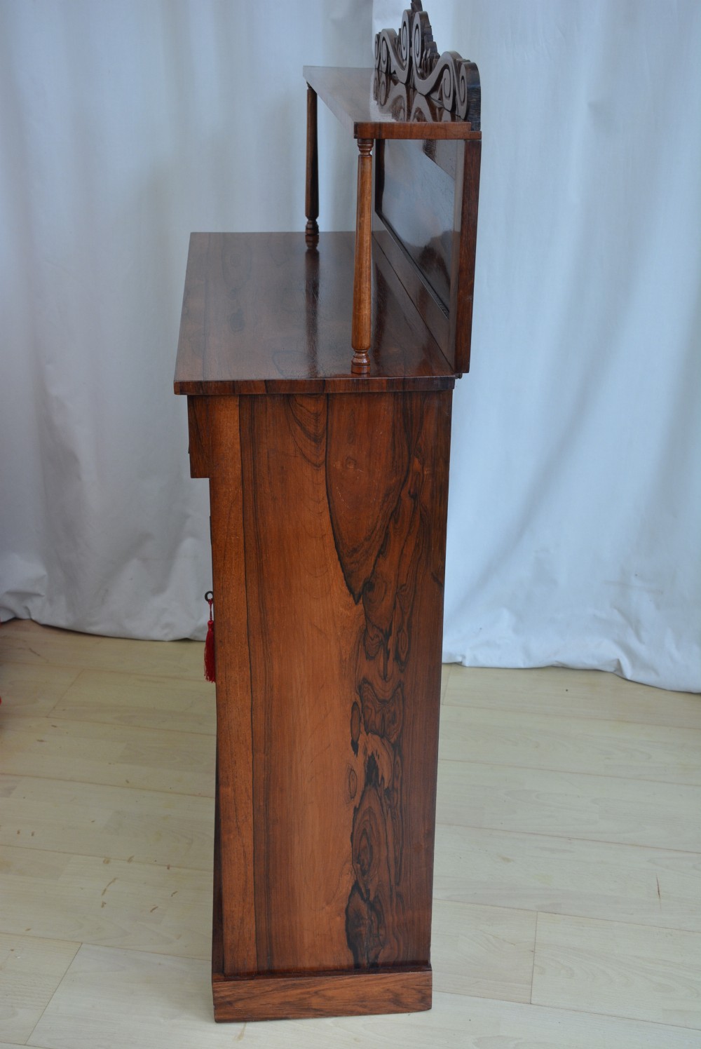 Antique English William IV Chiffonier in Rosewood / Bookcase View VIII