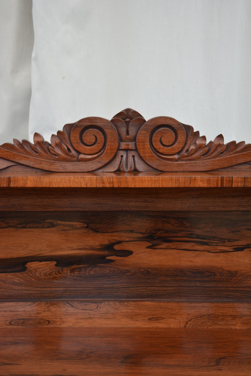 Antique English William IV Chiffonier in Rosewood / Bookcase View XII