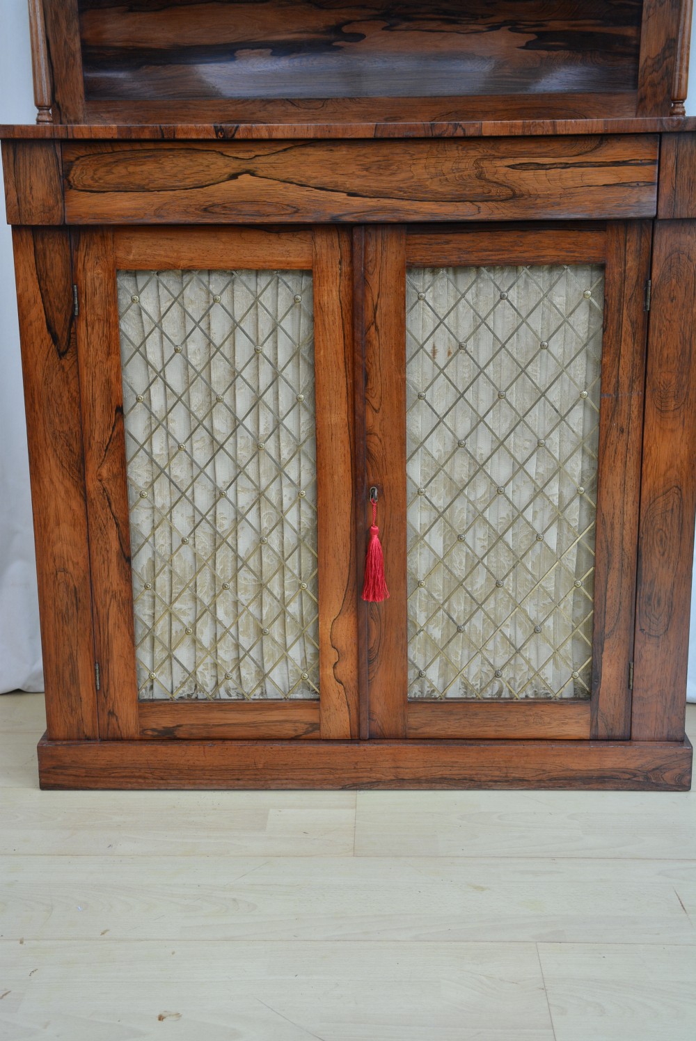 Antique English William IV Chiffonier in Rosewood / Bookcase View XVII