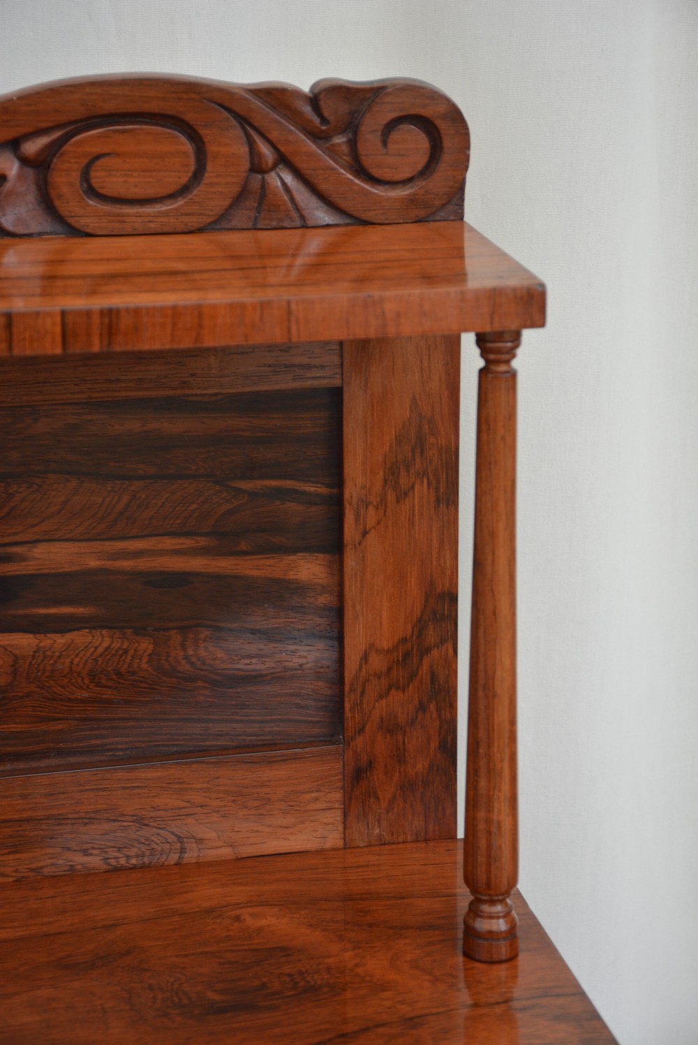 Antique English William IV Chiffonier in Rosewood / Bookcase View XVIII