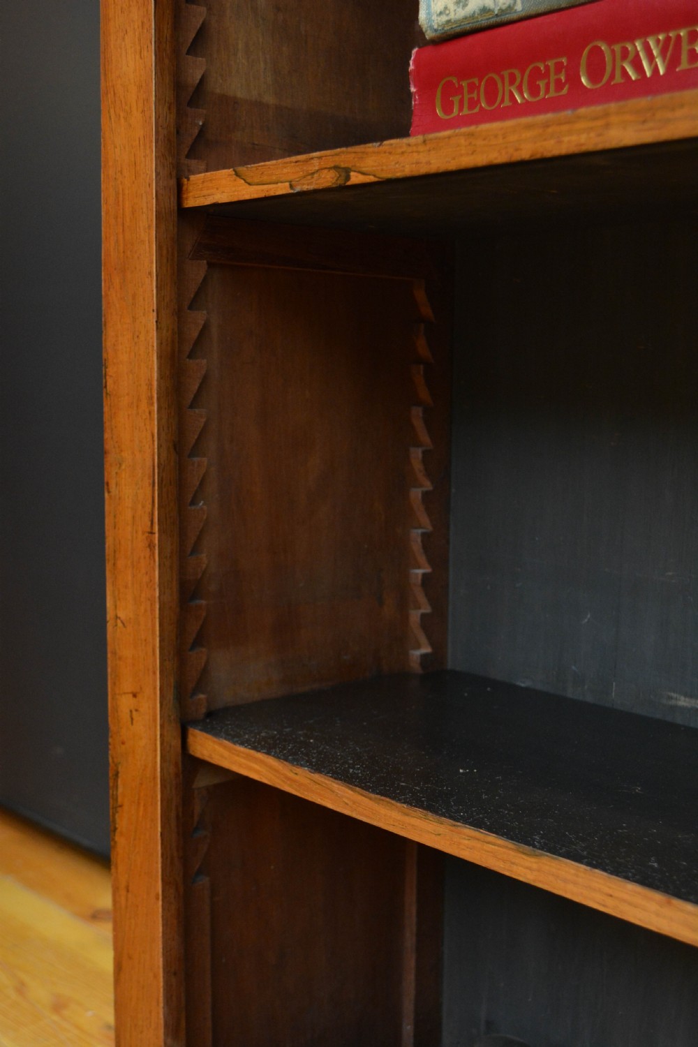 A Low William IV Rosewood Open Bookcase H101cm View IX