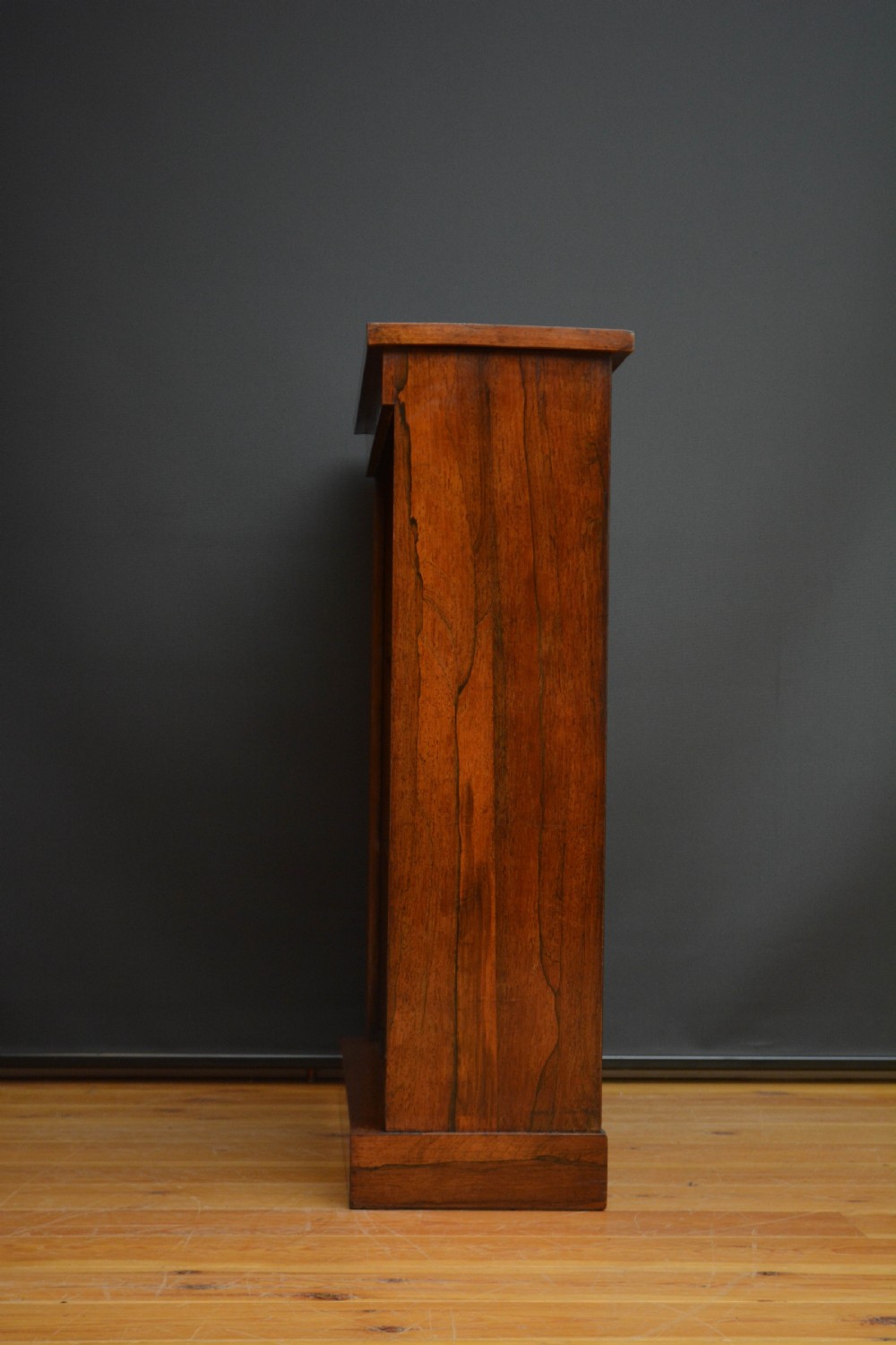 A Low William IV Rosewood Open Bookcase H101cm View X