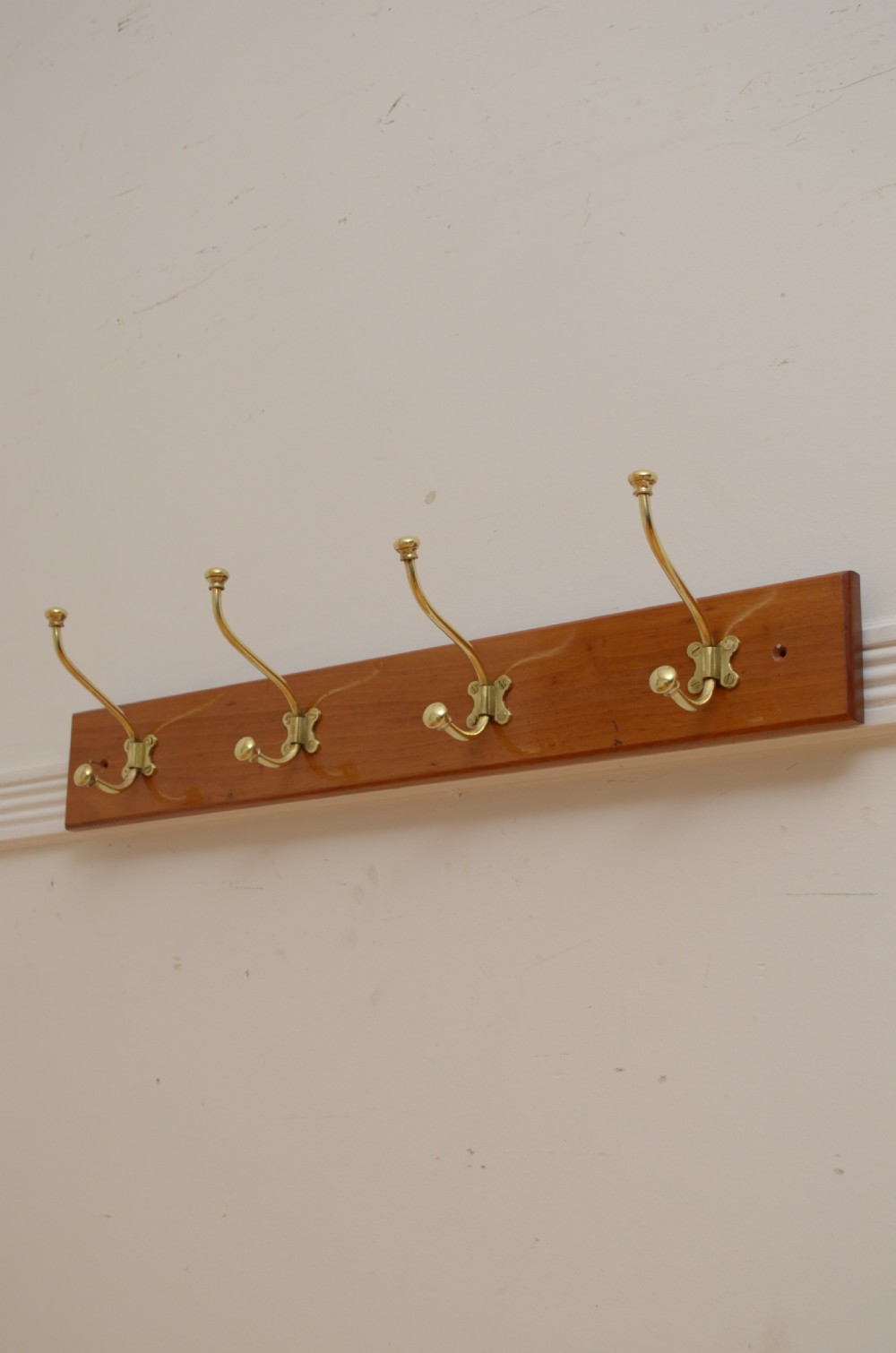 Victorian Coat Rack Walnut Coat Hooks View II
