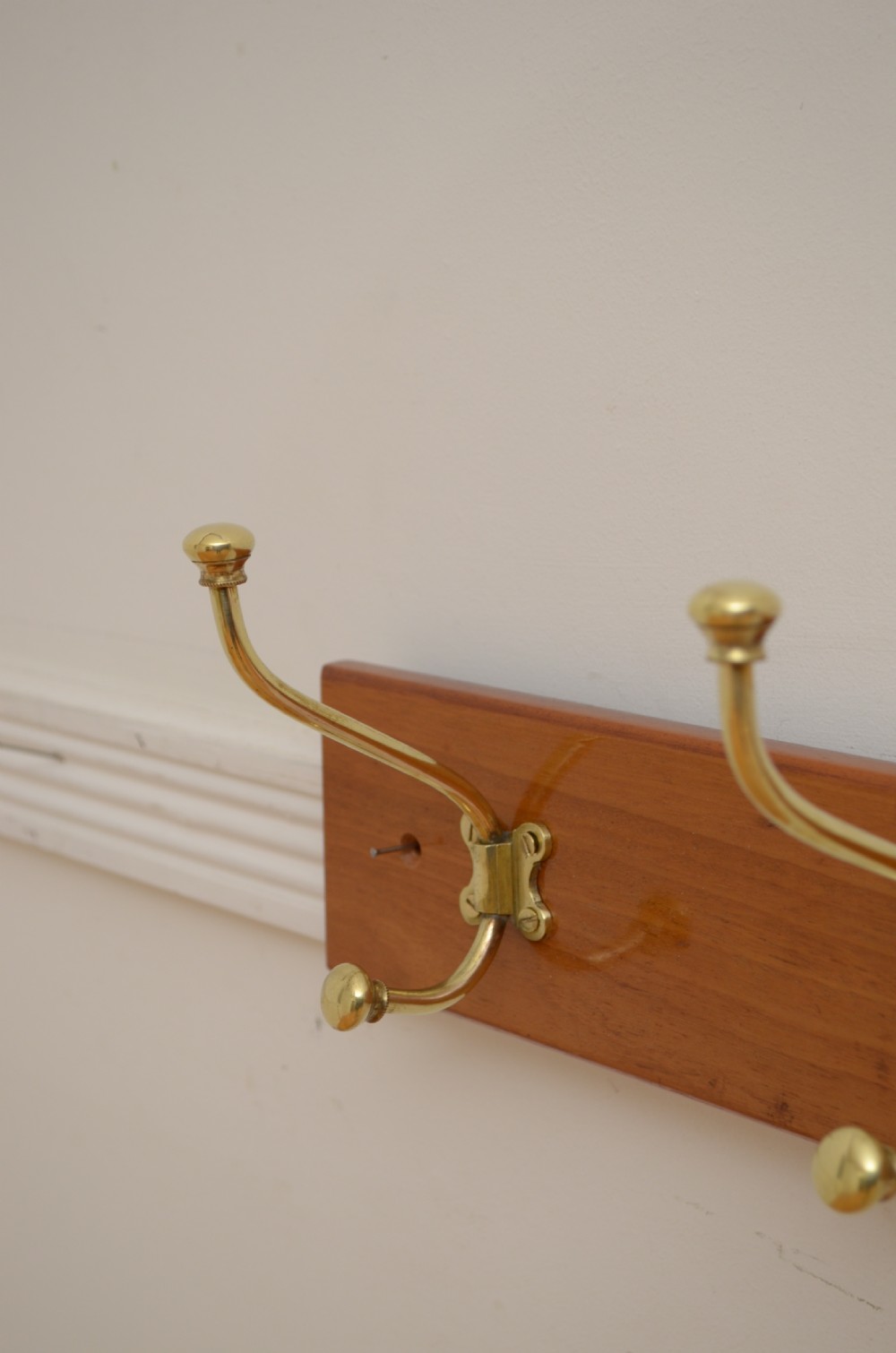 Victorian Coat Rack Walnut Coat Hooks View IV