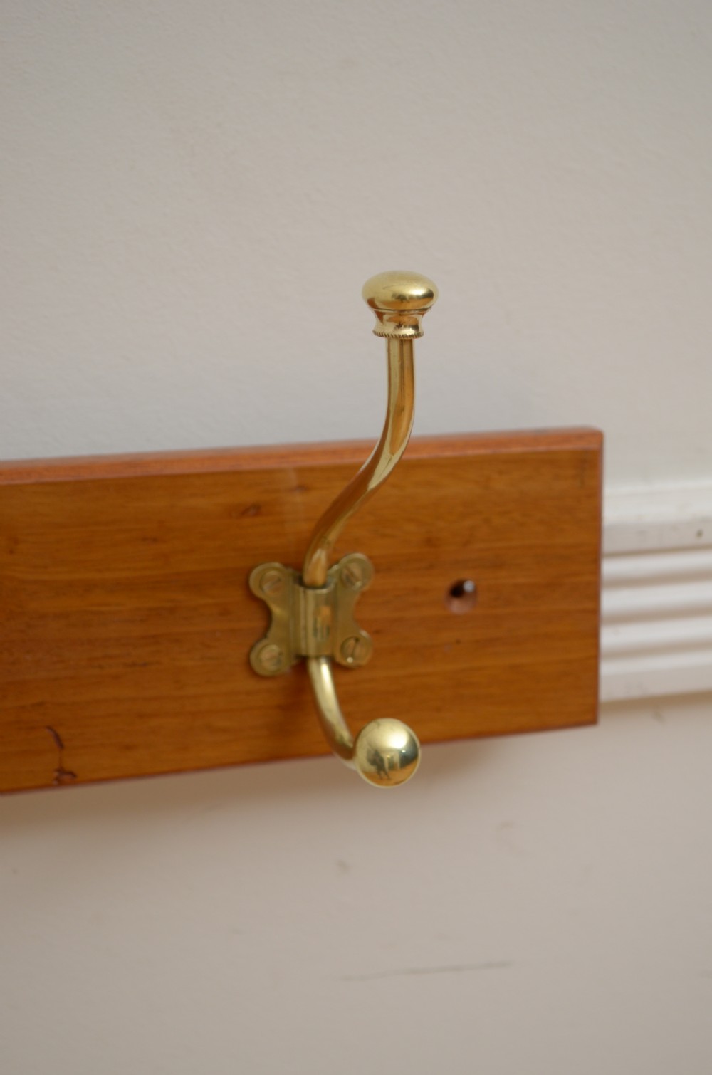 Victorian Coat Rack Walnut Coat Hooks View VII