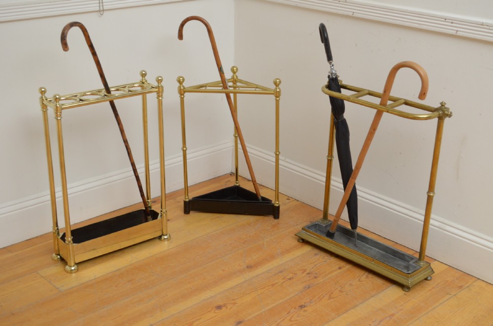 Antique Umbrella Stand Brass Stick Stand View XIII