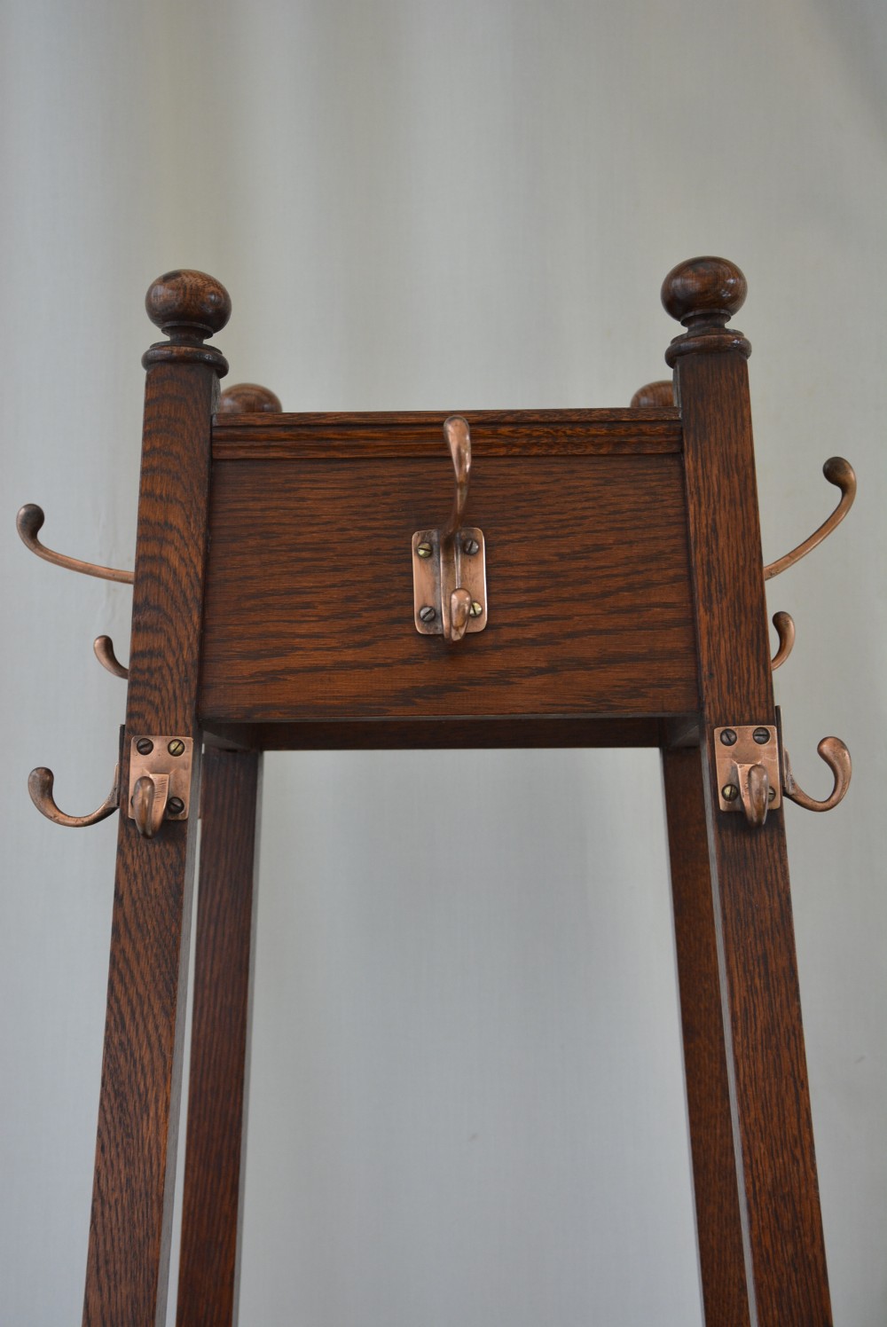 Arts And Crafts Coat Stand In Oak Hall Stand View IX