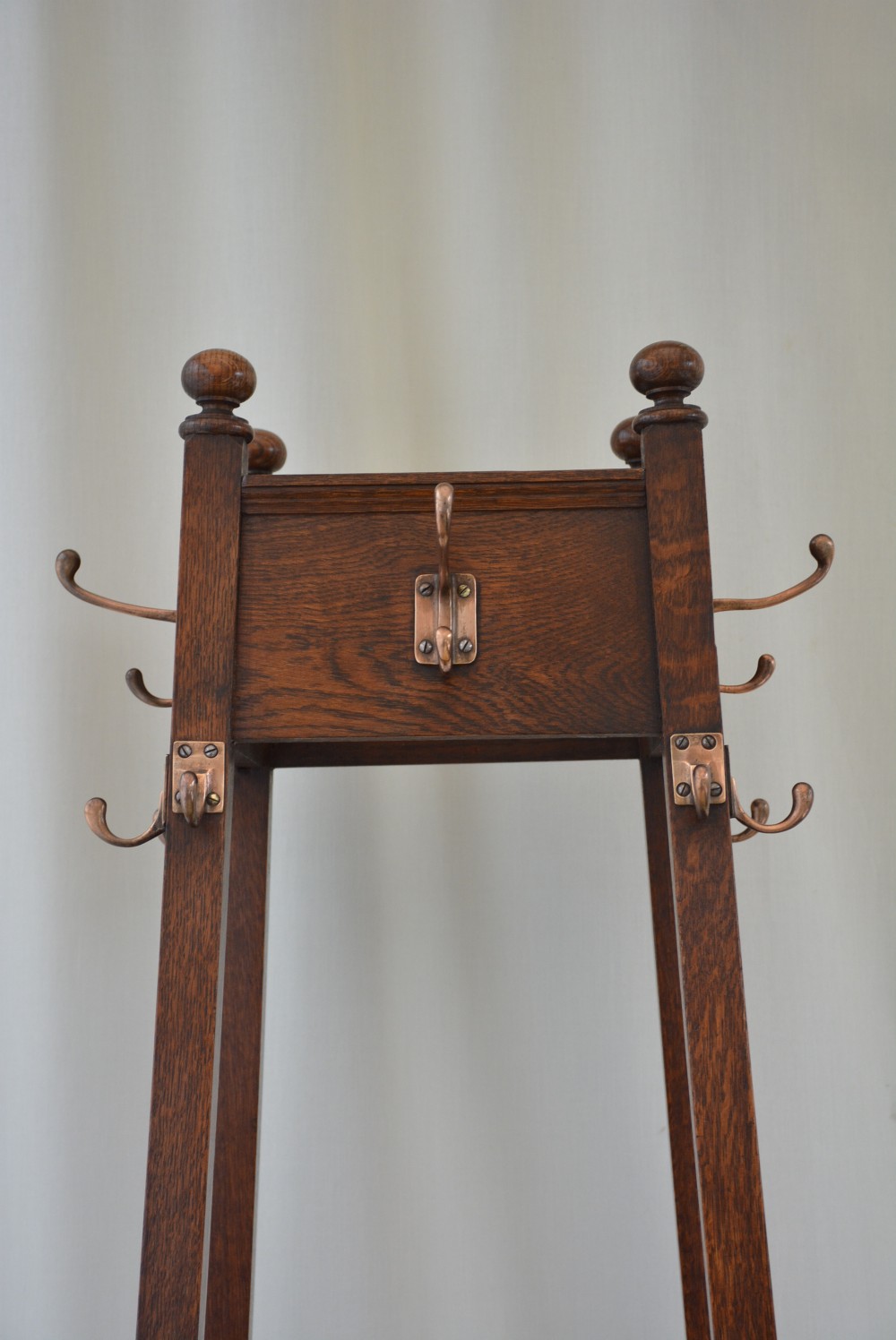 Arts And Crafts Coat Stand In Oak Hall Stand View XIV