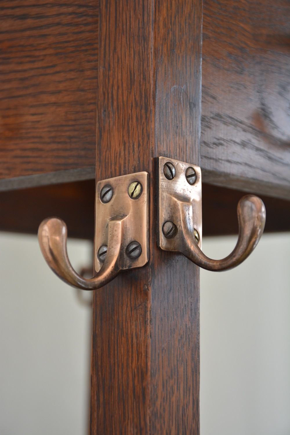Arts And Crafts Coat Stand In Oak Hall Stand View XVI