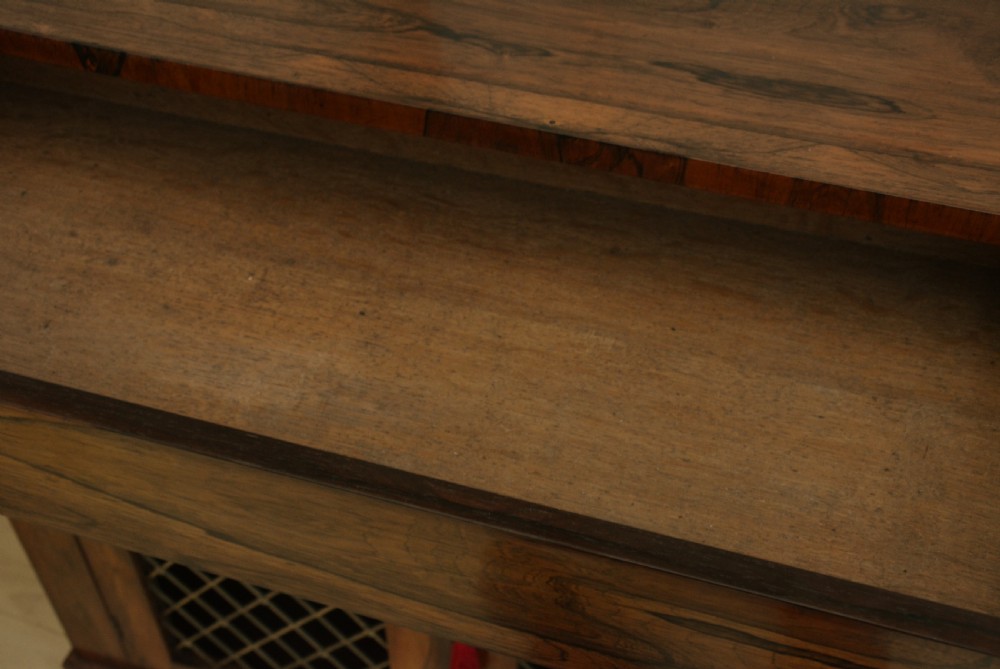 Narrow William IV Bookcase in Rosewood View VIII