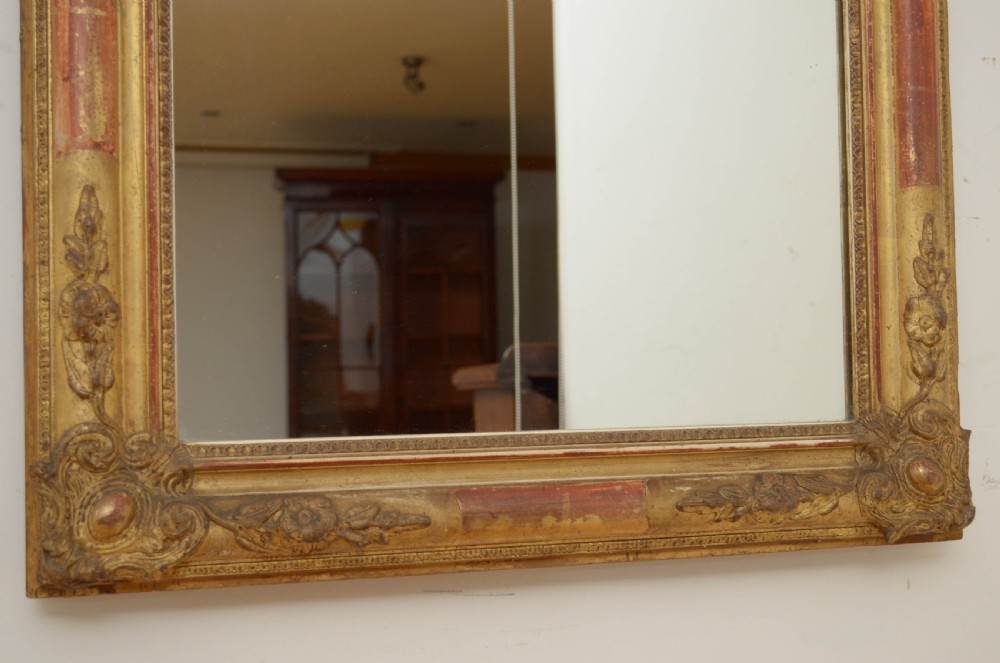 Antique Giltwood Pier Mirror Gilded Wall Mirror h111cm View XIII