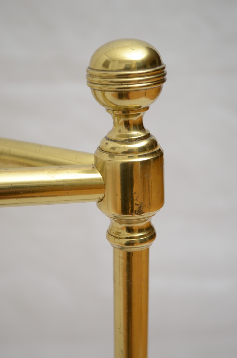 Corner Umbrella Stand English Brass View VII