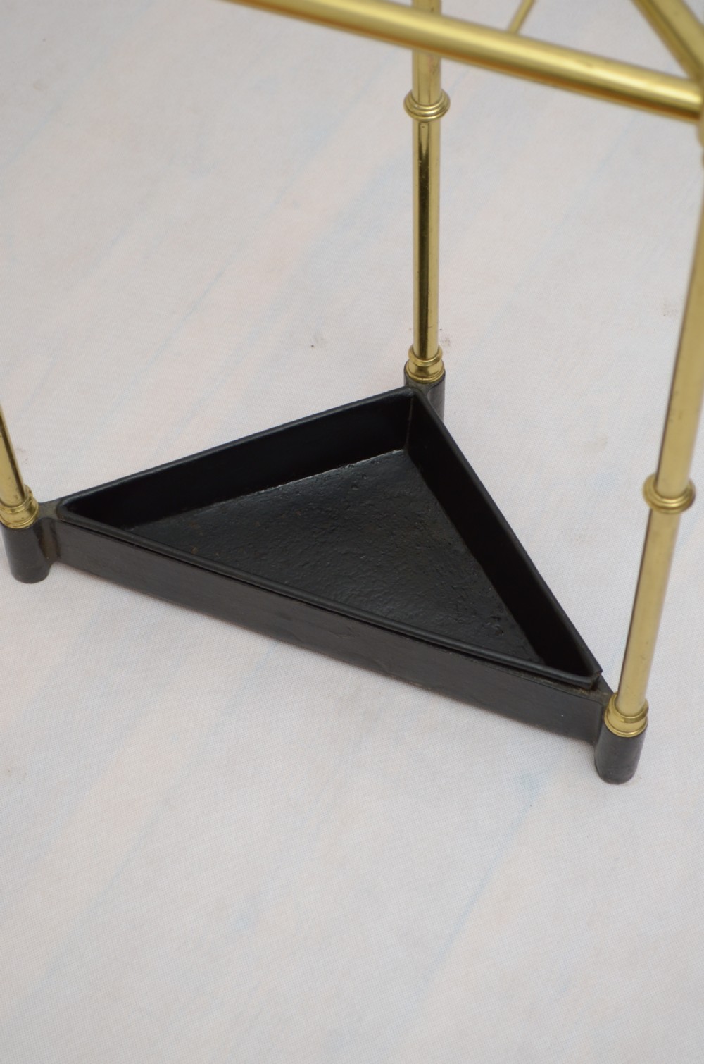 Corner Umbrella Stand English Brass View IX